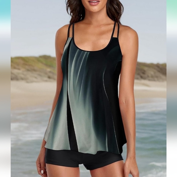 URCHICS PLUS SIZE 2 Piece Tankini - Picture 5 of 5